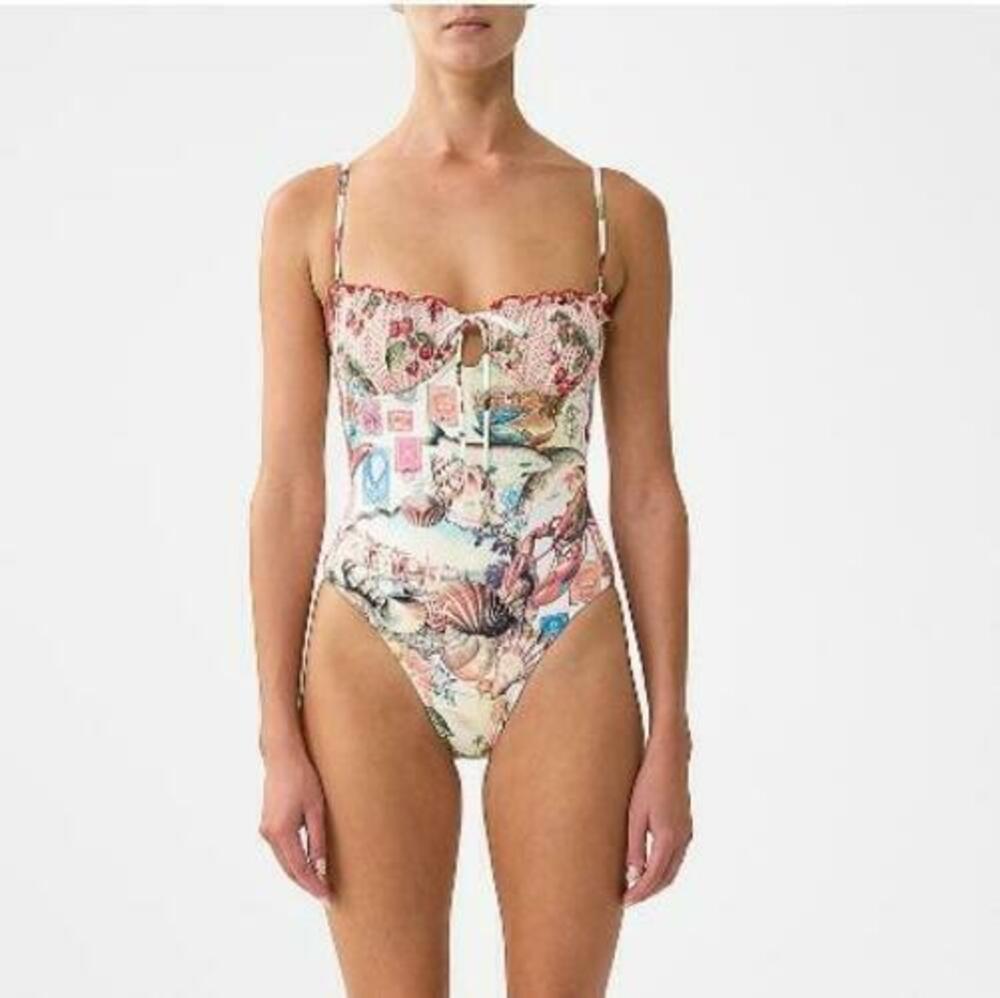 Camilla Women's Multicolor Printed One Piece Swim 12 NWT RTL: $395.00